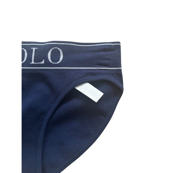 POLO RALPH LAUREN Women's Navy Ribbed Bikini Underwear Size XS NEW NWT - Picture 4 of 6